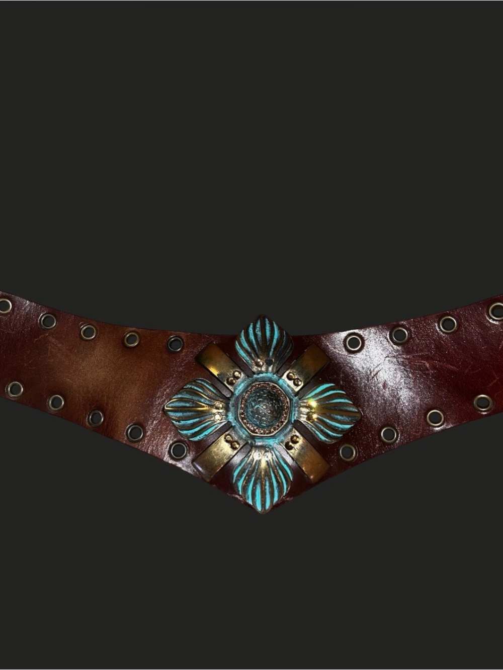 Ultra Rare Vintage BEBE Y2K Turquoise Concho Belt ✨ - Picture 4 of 4